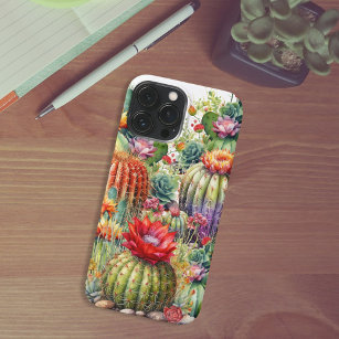 Beautiful Flowering Cacti iPhone 13 Pro Max Case