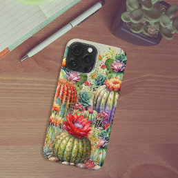 Beautiful Flowering Cacti iPhone 13 Pro Max Case