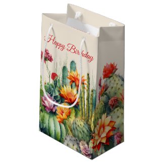 Beautiful Flowering Cacti With Text