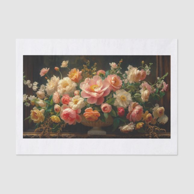 Beautiful Flowers22 Tissue Paper (Front)