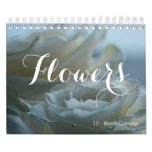 Beautiful FLOWERS 12_Month Small Calendar