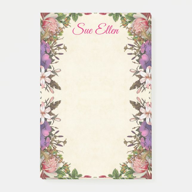 Beautiful Flowers 987 Notes (Front)