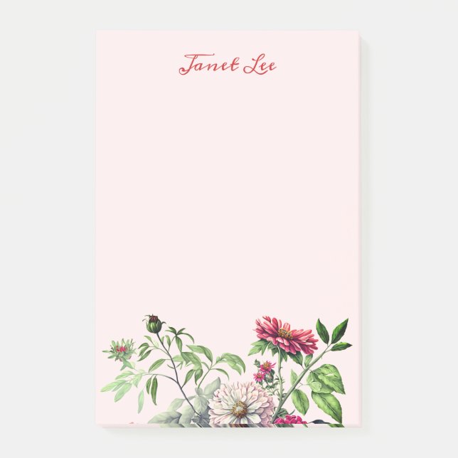 Beautiful Flowers And Buds Notes (Front)