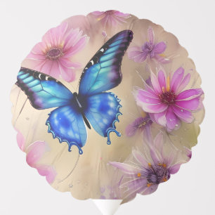 Beautiful Flowers and Butterfly Balloon