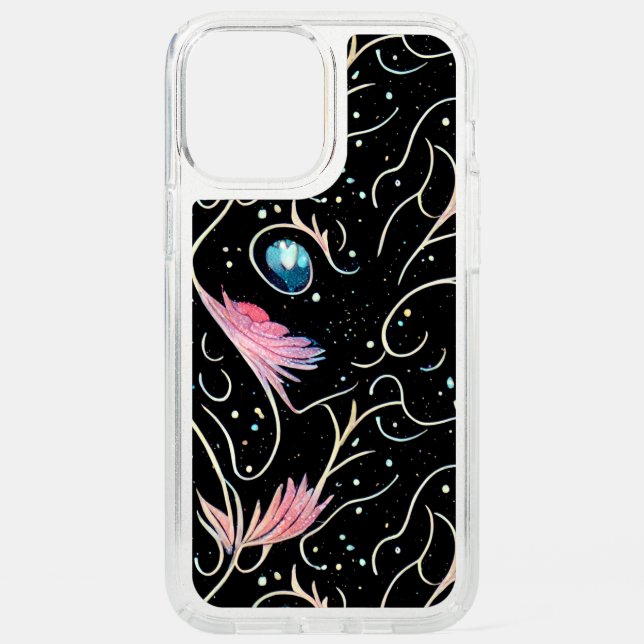 Beautiful Flowers and Swirls Pattern Speck iPhone 12 Pro Max Case (Front)