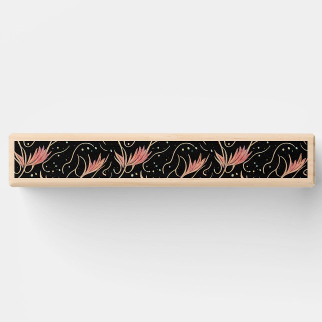 Beautiful Flowers and Swirls Pattern Topple Tower (Front)