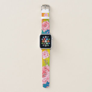 Beautiful flowers apple watch band