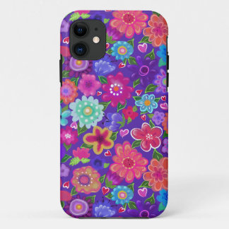 Beautiful Flowers Boho Style iPhone 11 Case