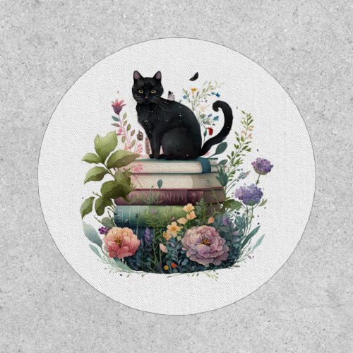 Beautiful Flowers Books and a Cat Patch