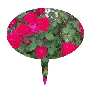 Beautiful Flowers Cake Topper