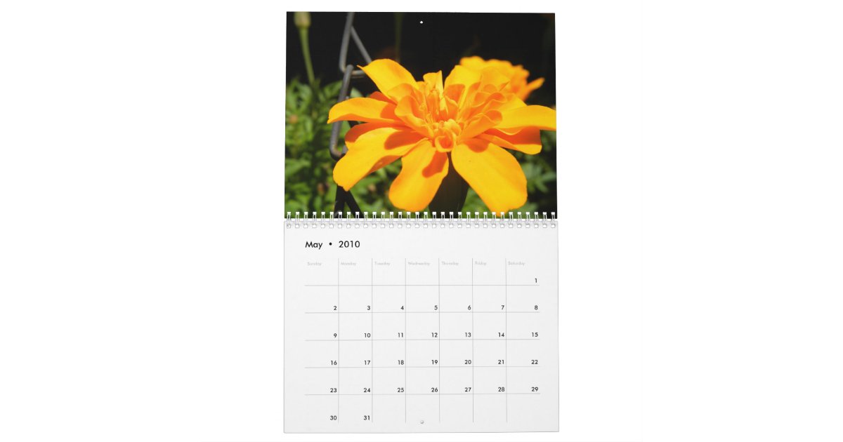 Beautiful Flowers Calendar | Zazzle