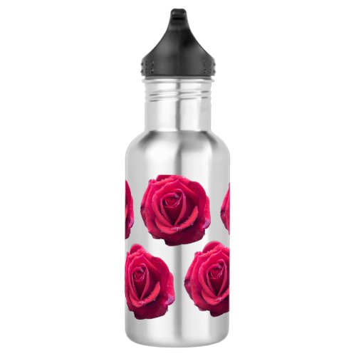 Beautiful Flowers Design Stainless Steel Water Bottle