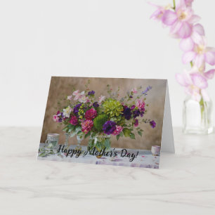 Beautiful Flowers Floral Art Mother's Day Card