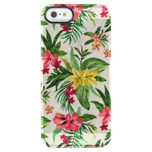 Beautiful Flowers Illustration Clear iPhone SE/5/5s Case