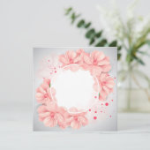 Beautiful flowers in a round frame (Standing Front)