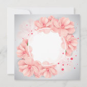 Beautiful flowers in a round frame (Front)