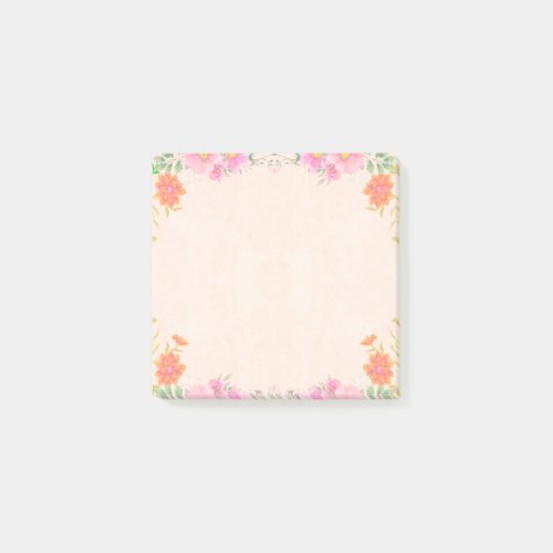 Beautiful Flowers in Pastel Colors Notes