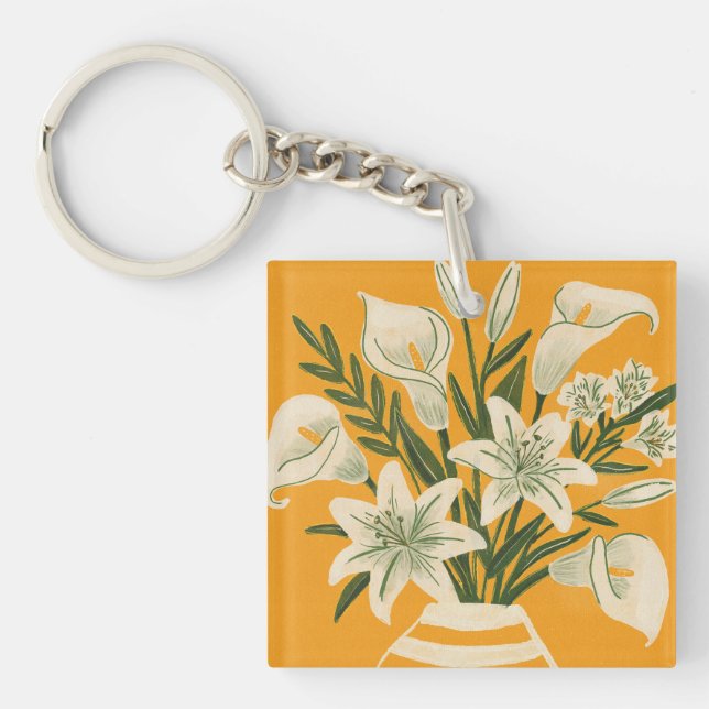 Beautiful Flowers Keychain (Front)