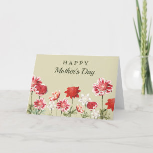 Beautiful Flowers Mother's Day Greeting Card