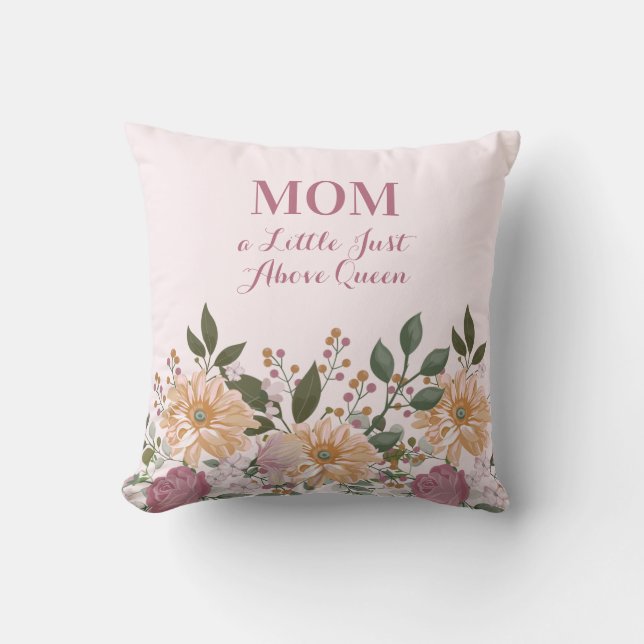 Beautiful Flowers Mother's Day  Throw Pillow (Front)