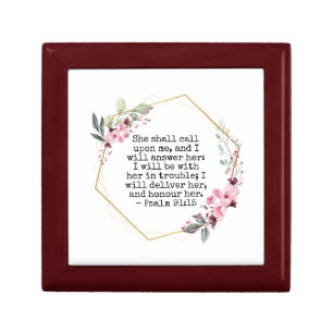 Beautiful Flowers Psalm 91 gift box