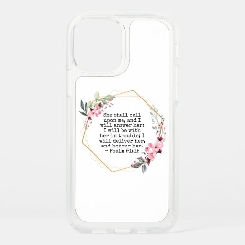 Beautiful Flowers Psalm 91 Speck iPhone X Case