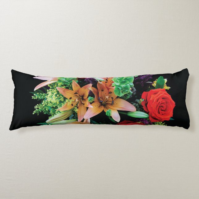 Beautiful Flowers Throw Pillow (Front)