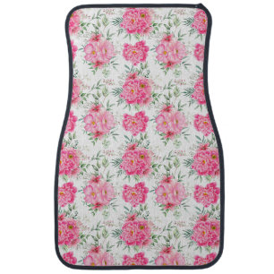 Beautiful Flowers Watercolor Floral Pattern-46546 Car Floor Mat