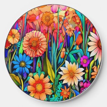 Beautiful Flowers  Wireless Charger by AutumnRoseMDS at Zazzle