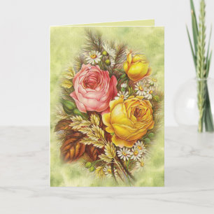 Beautiful Flowers with Poem Mother's Day Card
