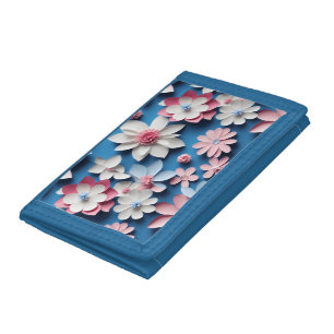 Beautiful flowers 💐 women tri-fold wallet