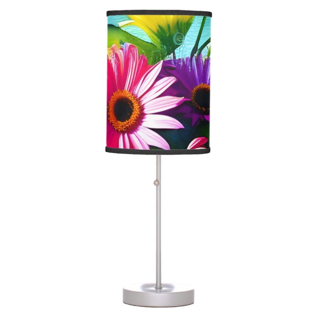 Beautiful flowers WOW factor Table Lamp (Front)