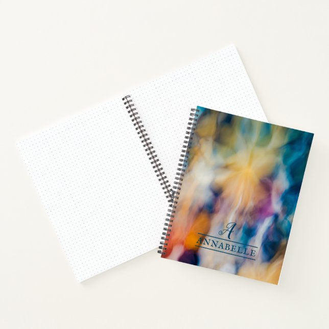 Beautiful Flowing Colors Abstract Design Notebook (Inside)