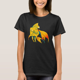 Beautiful Flowing Goldfish Gold T-Shirt