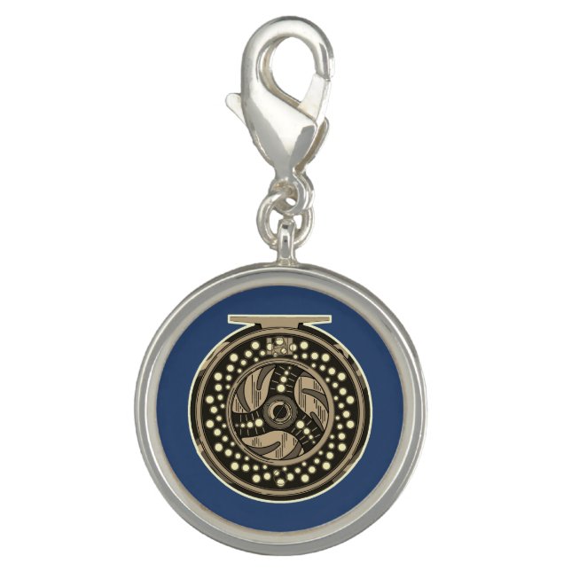 Beautiful Fly Fishing Reel for her Charm (Front)