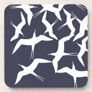 Beautiful Flying Birds Pattern Product Beverage Coaster