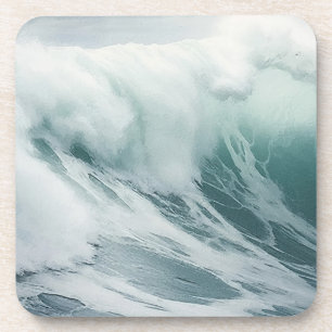 Beautiful Foaming waves  Beverage Coaster