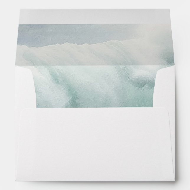Beautiful Foaming waves  Envelope (Back (Bottom))