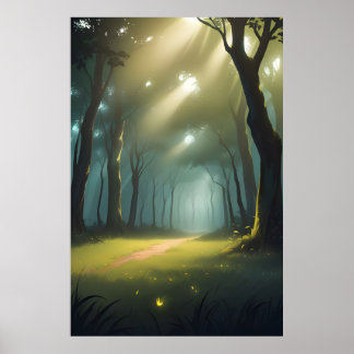 beautiful Forest Path Poster