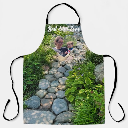 Beautiful forest photo sunlit trees photo template apron