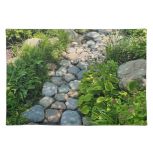 Beautiful forest photo sunlit trees photo template cloth placemat