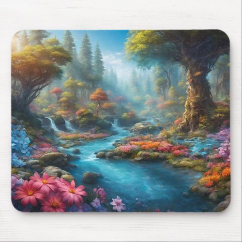 Beautiful Forest River Mouse Pad