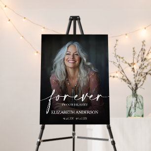 Beautiful Forever in our Hearts Photo Memorial Foam Board