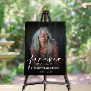 Beautiful Forever in our Hearts Photo Memorial Foam Board