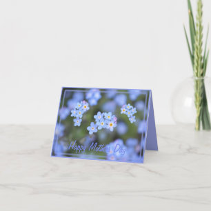 Beautiful Forget-me-not flowers Mothers Day Card