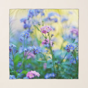Beautiful Forget-Me-Not Flowers Scarf