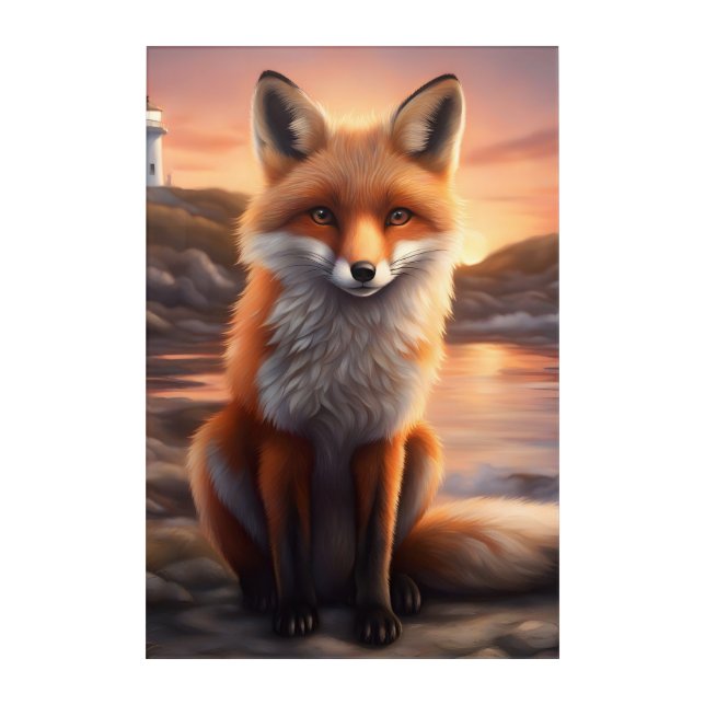 Beautiful Fox Acrylic Print (Front)