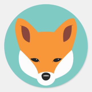 Beautiful Fox Classic Round Sticker