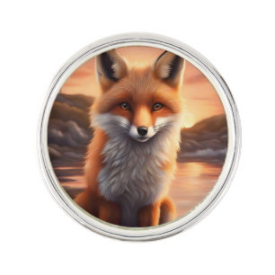 Beautiful Fox Lapel Pin