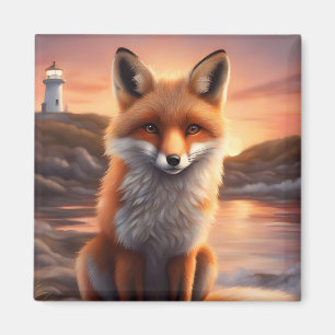Beautiful Fox Magnet